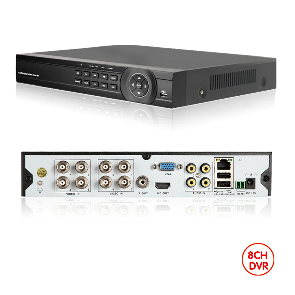 NINIVISION 5 в 1 AHD CVI TVI CVBS NVR 4Ch 8Ch 1080 P видеонаблюдения DVR NVR XVR Гибридный видео регистраторы 1080 P Onvif P2P мобильный вид