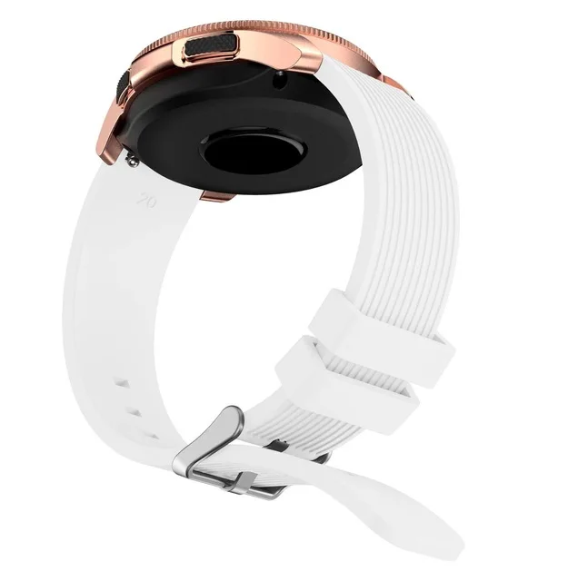 20 мм спортивный силиконовый ремешок для часов для Active2 samsung Galaxy Watch 42 мм ремешок для спортивной экипировки S2 S3 Classic Frontier - Цвет ремешка: white