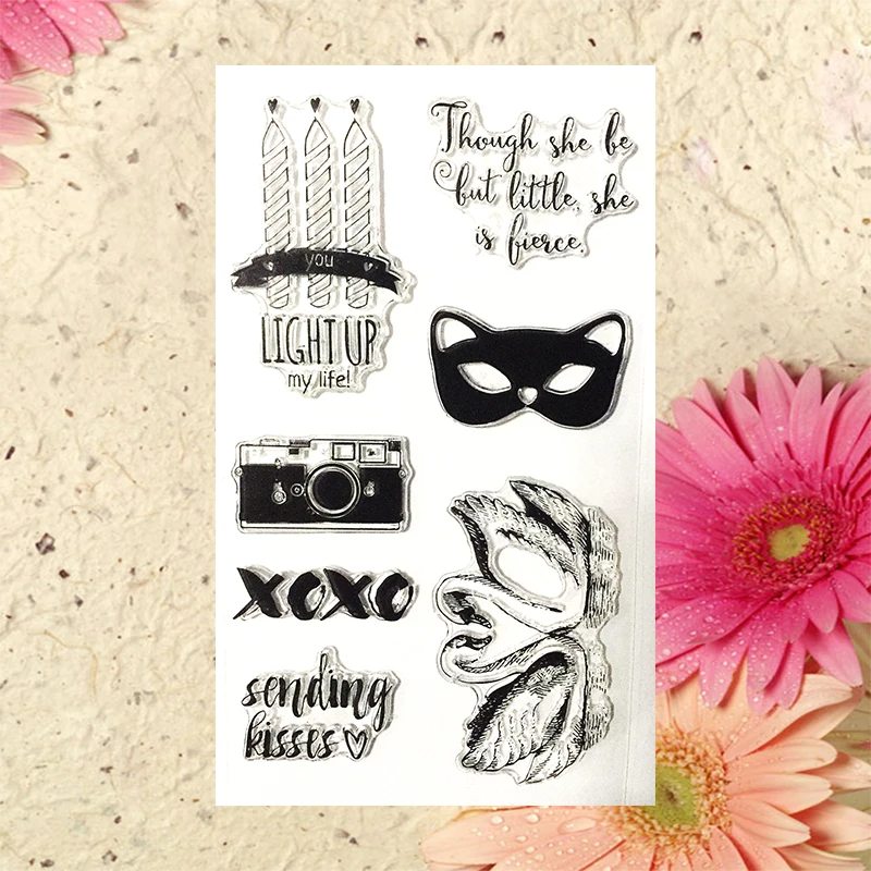 

Light Up My Life Transparent Clear Silicone Stamp/Seal for DIY scrapbooking/photo album Decorative clear stamp sheets