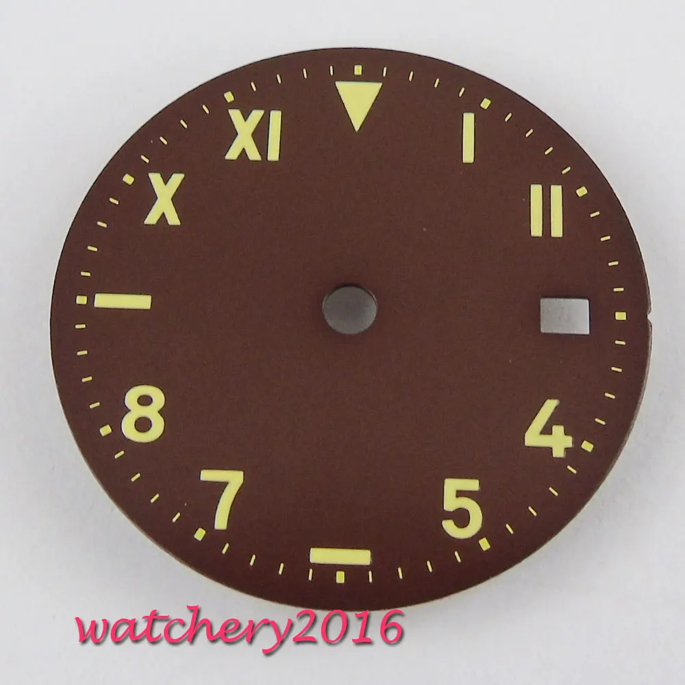 

28.5mm Watch sterile Dial Date fit 2836 2813 3804 Miyota 82 Series movement