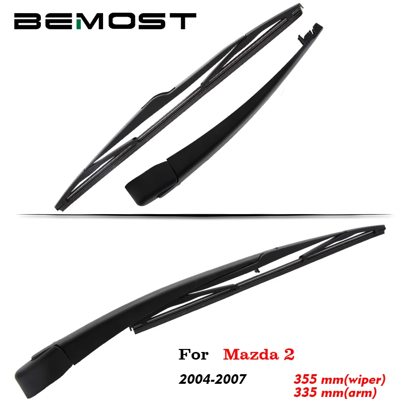 BEMOST Auto Car Windscreen Windshield Rear Wiper Arm Blade Soft Natural Rubber For Mazda 2 355MM