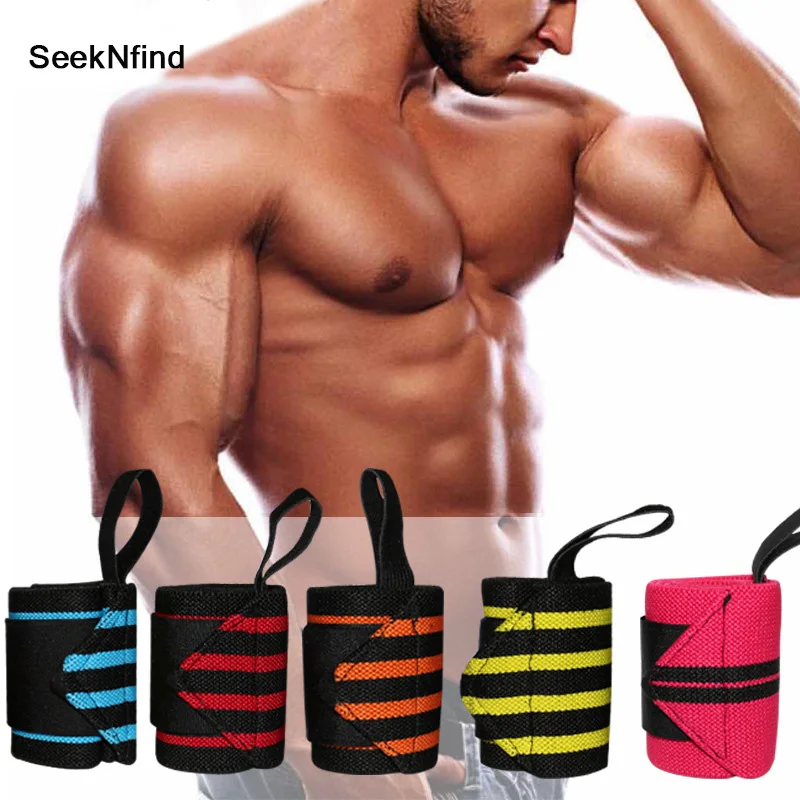 

1PCS Wrist Support Gym Weightlifting Training Weight Lifting Gloves Bar Grip Barbell Straps Wraps Hand Protection