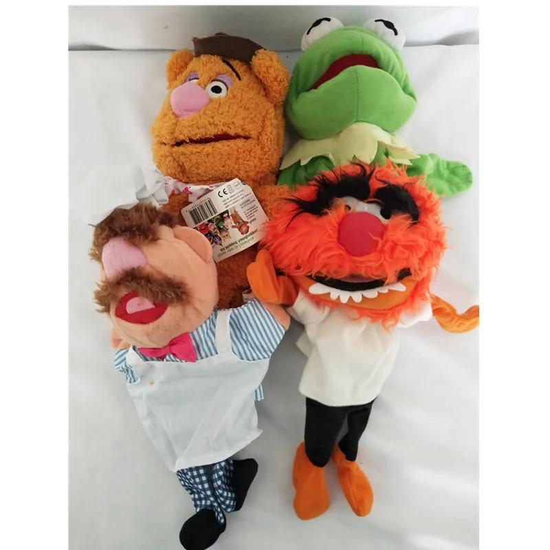 Кукла Muppets Кермит Лягушка Fozzie медведь шведский шеф-повар мисс поросенок гонзо плюшевые мягкие 28 см Ручные куклы для малышей Детские игрушки