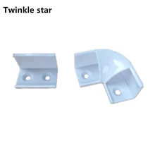 Светодиодный алюминиевый профиль угловой разъем для светодиодной ленты 5050 3014 3528 5630 канальный шкаф светильник аксессуары