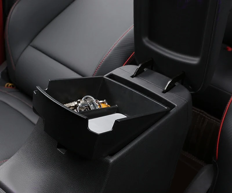 Car Styling Accessories 1PCS Plastic font b Interior b font Armrest Storage Box Organizer Case Container