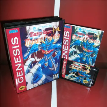 

Mazin Saga Mutant Fighter US Cover with box and manual For Sega Megadrive Genesis Video Game Console 16 bit MD card