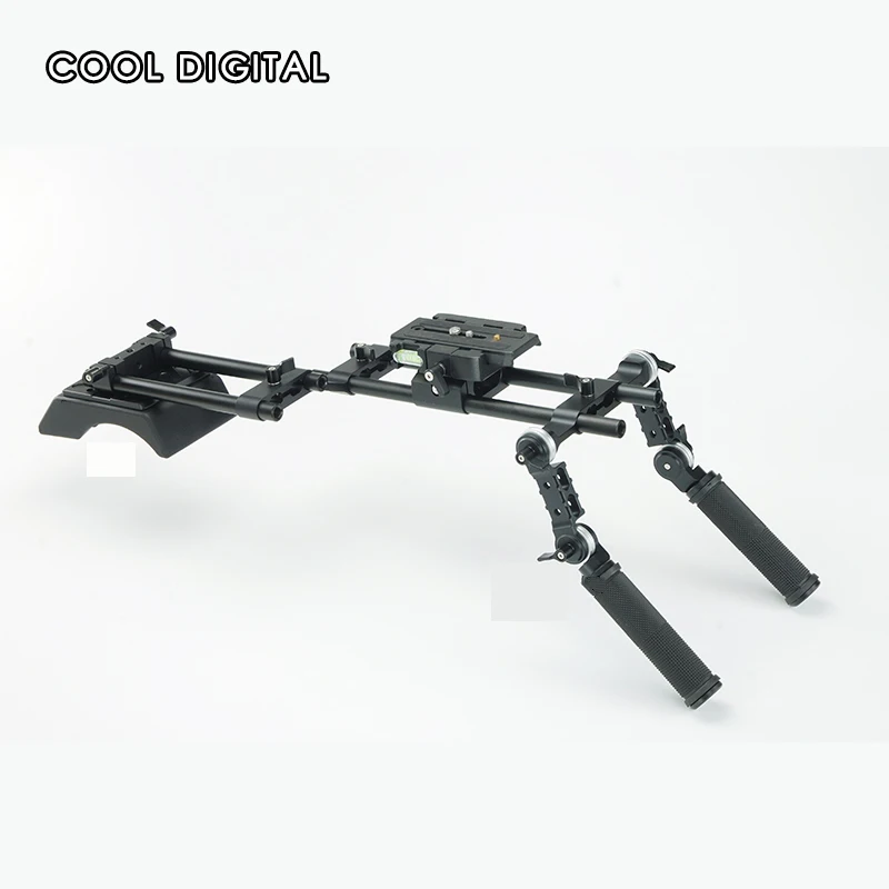 

DSLR kits for 5DII rigs video 5D2 5D3 5D4 A7S2 GH4 camera slr dslr rig shoulder mount movie kit set cage handle stabilizer