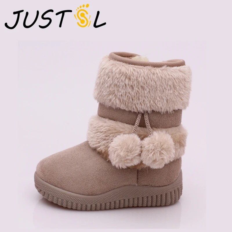

2018 winter baby boys girls classic comfortable cotton shoes kids keep warm boots teenage children snow boots