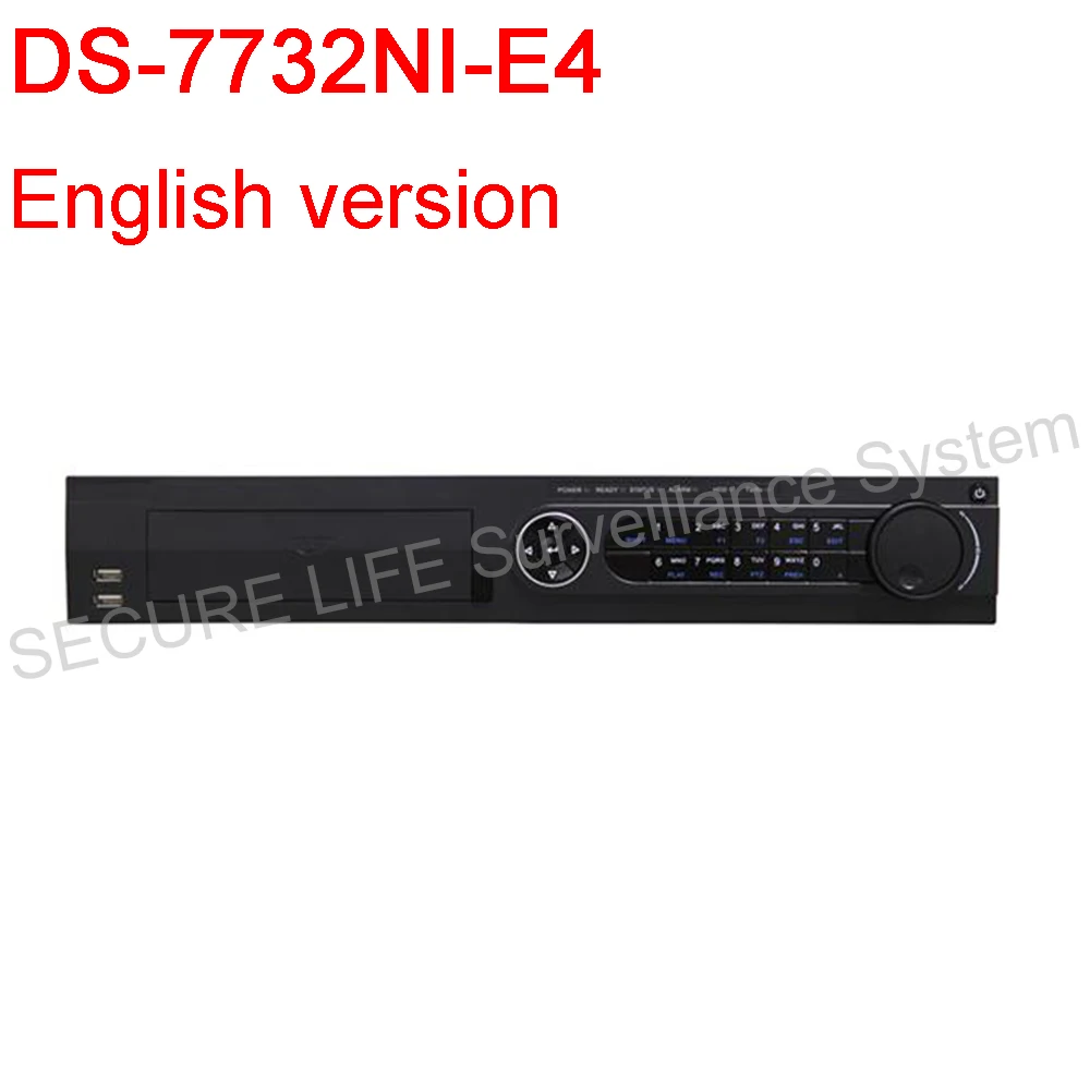 

IN stock English version DS-7732NI-E4 NVR 32ch 4 SATA support 4HDD supporting alarm, no POE NVR for CCTV camera