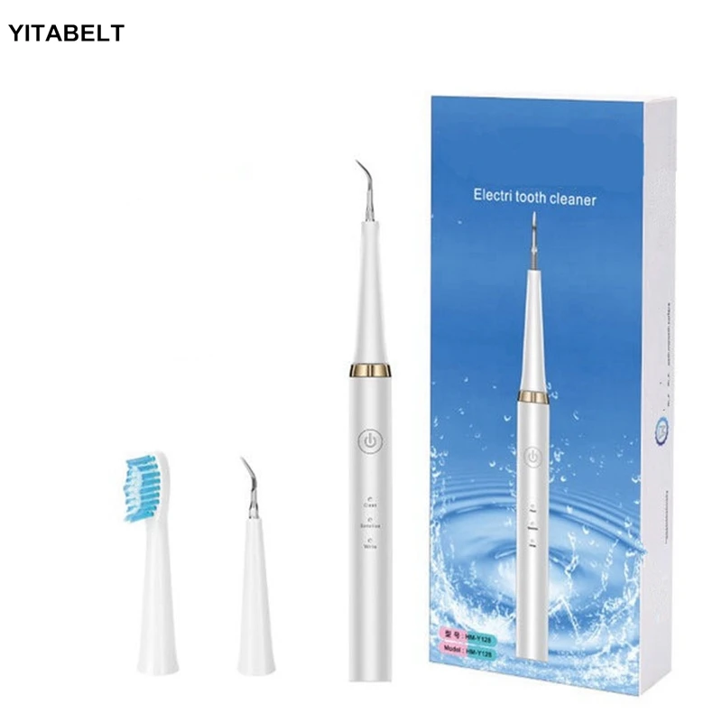 

Electric Dental Calculus Remover Scaler Teeth Vibration Tartar Clean Whitening Toothbrush With Matted Head
