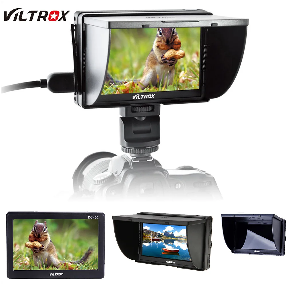 Viltrox DC 50 HD Clip on 5" INCH Color TFT LCD Monitor Portable Wide