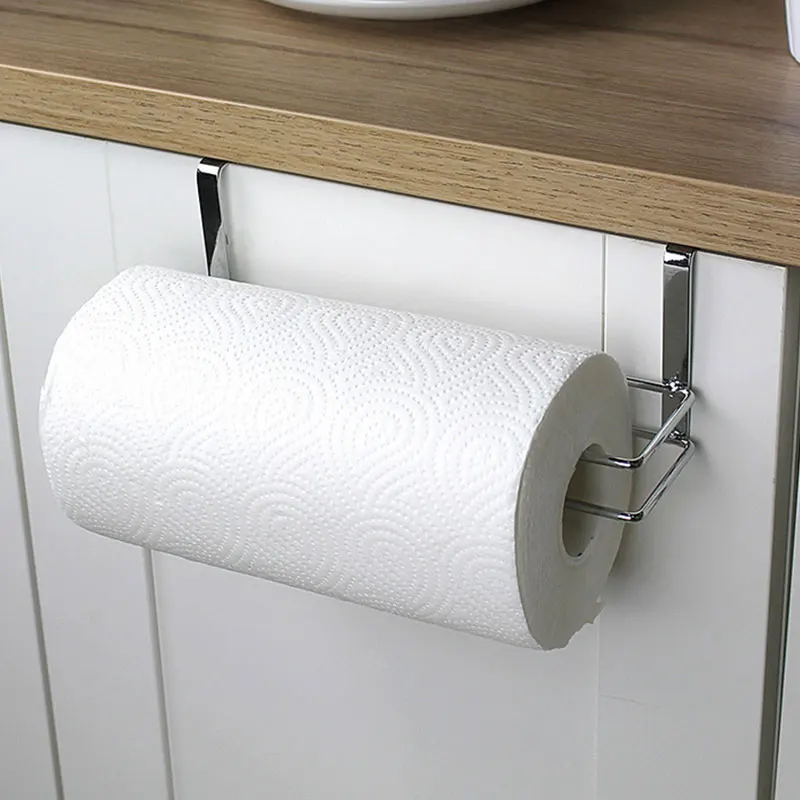 Stainless Steel Tissue Paper Rolls Holder Organizer Hanging Rack