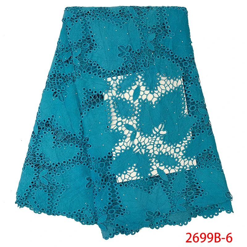 Новинка, высокое качество, много цветов, водорастворимое кружево, Африканский шнур, кружевная ткань, гипюр, кружевная ткань для женского платья XY2699B-5