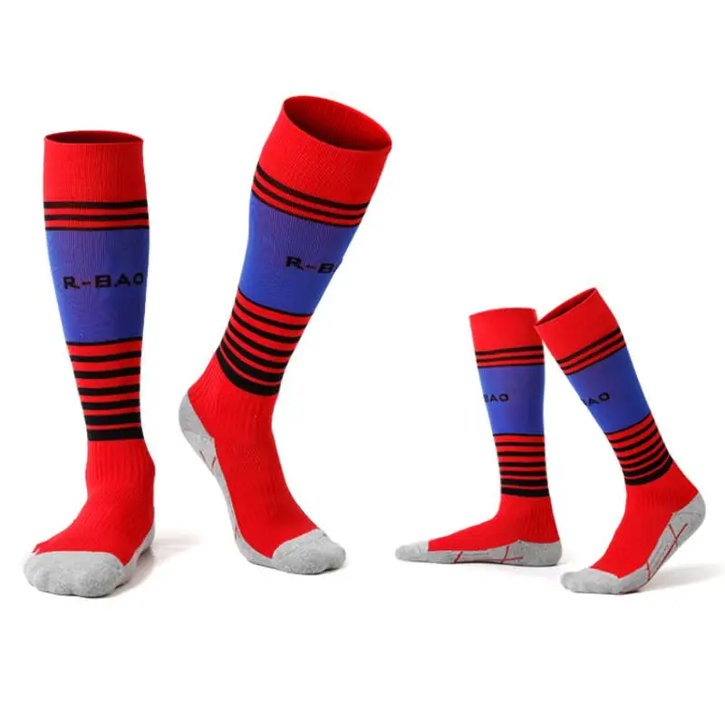 Молодежные футбольные носки Длинные футбольные носки 8-13 лет хлопок+ нейлон защищают ноги, анти-вспенивание