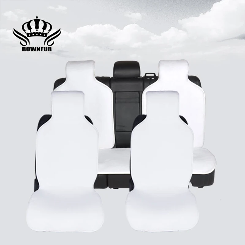 

new A set of faur fur car seat cover 5 colors universal size for universal size for all types of seats fur seat cover for priora