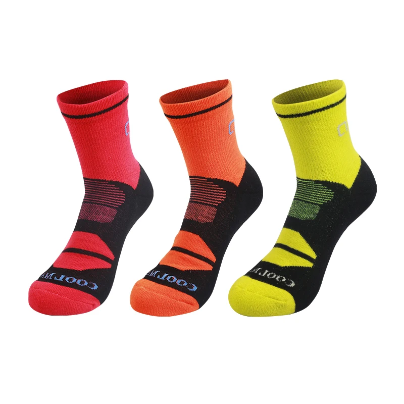 

COOLMAX Series Sport Trail Running Socks Breathable Quick Dry Basketball Cycling Men/Women calze ciclismo Unisex Soccer Socks