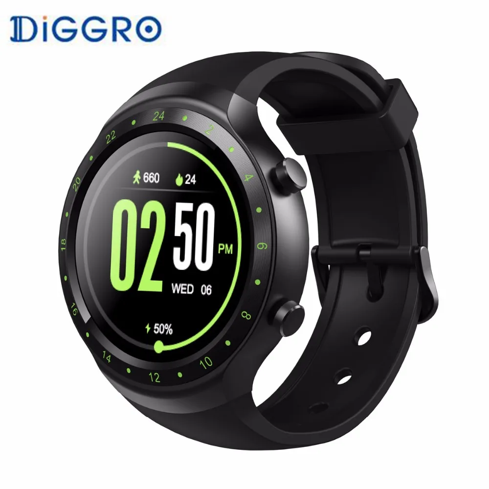 

Diggro DI07 Smart Watch Phone with SIM Card Android 5.1 MTK6580 3G GPS WIFI Call Answer Smartwatch Connect for Android iPhone