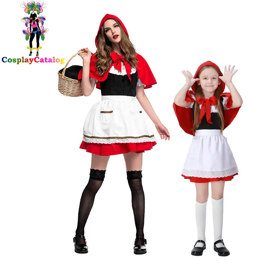 Милые красные костюмы с капюшоном для взрослых женский сексуальный костюм на