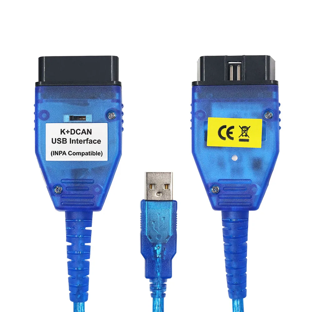 Диагностический сканер OBDII для BMW INPA K DCAN интерфейсы + USB Ediabas D CAN OBD2 FT232RL| |