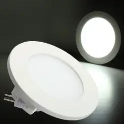 Ультра тонкий дизайн 9 Вт круглый dimmable потолок энергосберегающие встраиваемые сетки светильник/круглой или квадратной панели свет