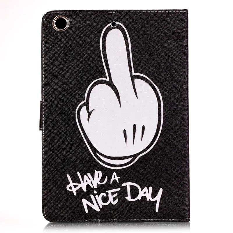 For Ipad Air 5 Case Flip PU Leather Smart Cover Fashion Big Finger Words Wallet Stand Card Slots Tablet Covers For Apple Ipad 5  (23)