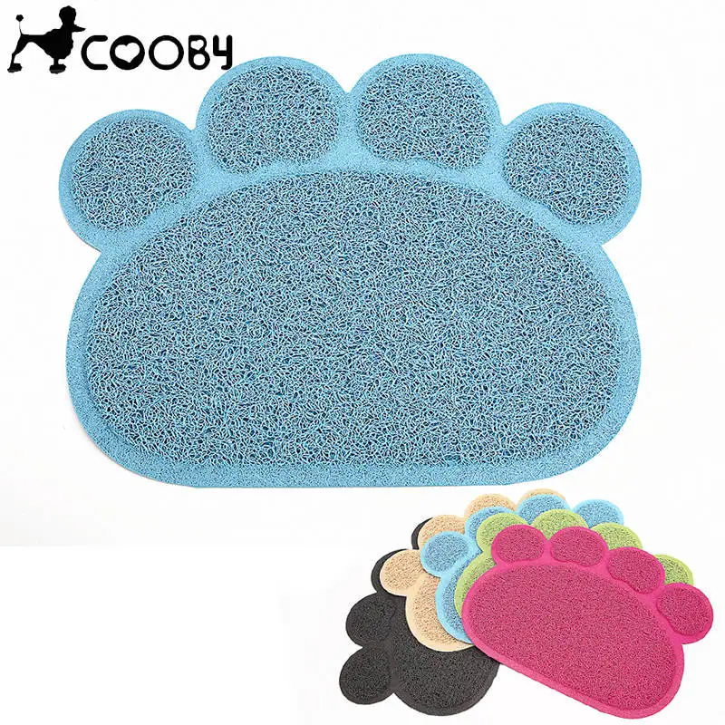 Pet Feeding Mats Dog Cat Clean Pad Pvc Mat Bowl Food Water Feeder