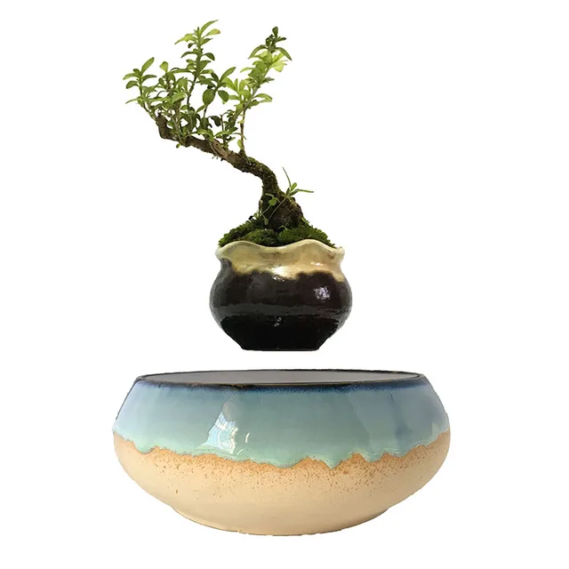 2018 An Levitating Potted Magnet Floating Pots Air Bonsai Gifts For Men No Plant