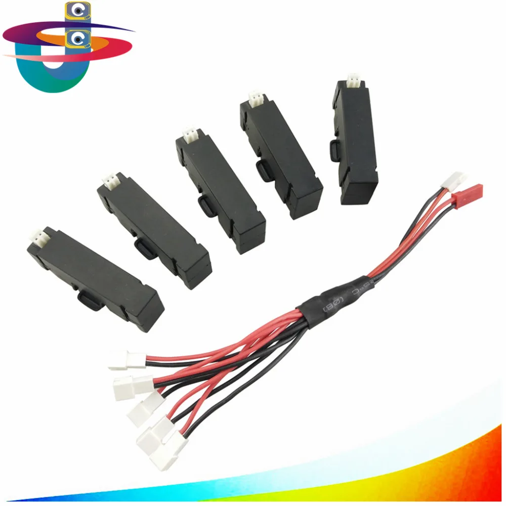 5 шт. 3 7 v 400mah литиевая батарея + 1 уход линия преобразования заряда для H37 мини