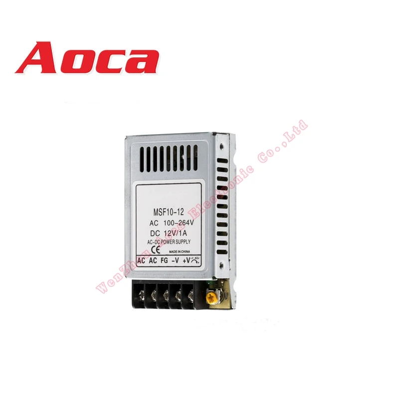 10w Single output voltage power supply for led screen5v 12v 24v switching power supply ac input 110/220v led model power supply