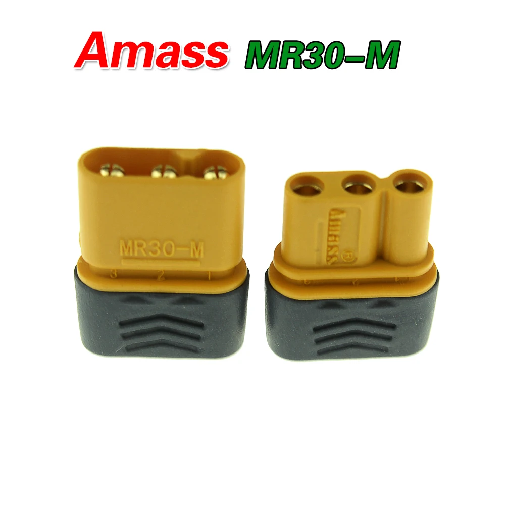 1 пара Amass MR30 MR30-M разъем обновленный XT30 женский и мужской позолоченный для RC запчасти