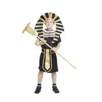 Boys Egyptian King Tut Halloween Costumes Kids Fancy Children Party Dress Black Yellow Halloween Costume For Kids