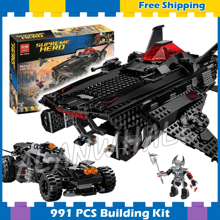 

991pcs Super Heroes Justice League Batmobile Airlift Attack Batman 10846 Model Building Blocks Gifts sets Compatible With lego