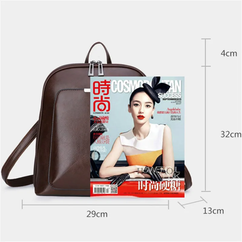 3-в-1 Винтаж Для женщин рюкзак высококачественный Молодежный кожаные рюкзаки для девочек-подростков Женский школьная сумка рюкзак mochila