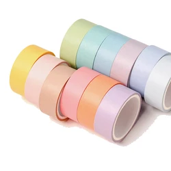 Petits rubans de masquage en papier Washi couleur bonbon, 12 rouleaux/ensemble, 7.5/15mm * 3m, ruban de masquage, macaron, lot de 12 couleurs 