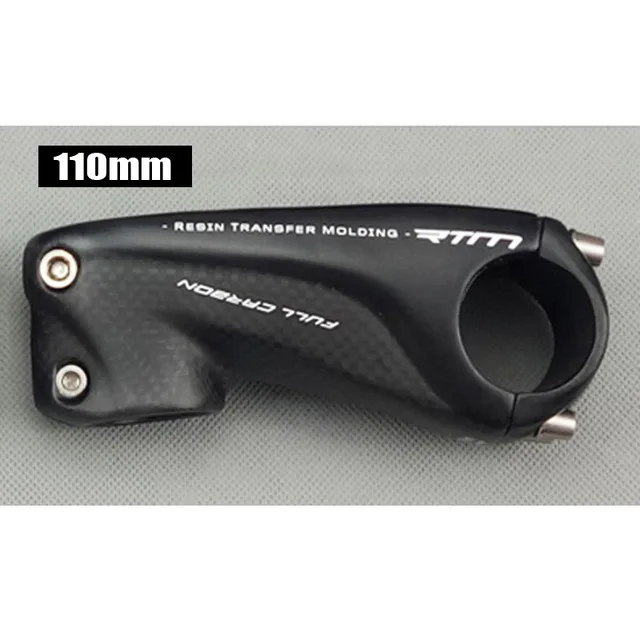 TMAEX New Full Carbon Stem Road/Mountain Bike Stem 80/90/100/110MM Red/Black/White/Silvery Free Shipping Bicycle Stem Parts - Цвет: Black Matte 110MM