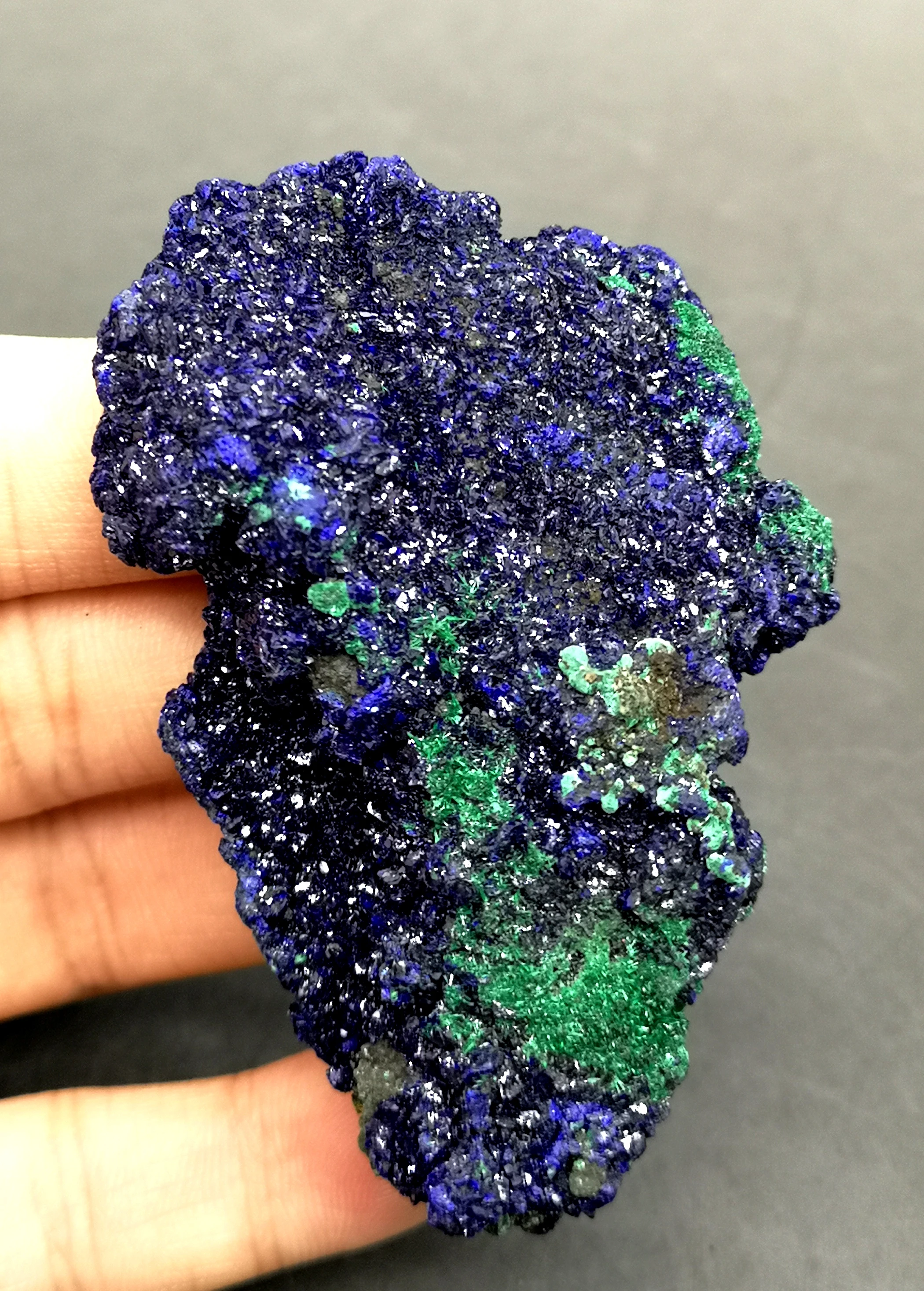 

Best! 56g Natural stone shiny azurite and malachite symbiotic mineral crystal specimens Stones and crystals from China