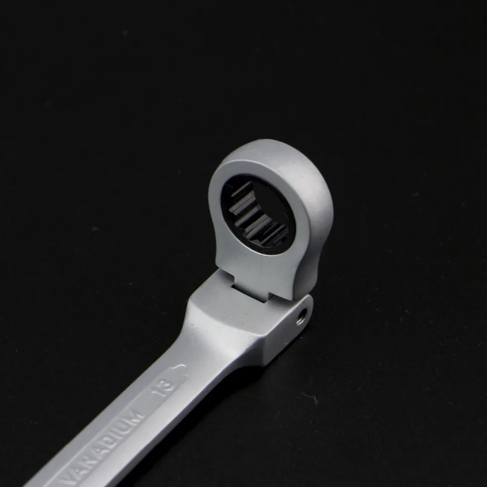 Xkai 14 мм гибкой головкой ключа ratchet Комбинации ключ набор ключей венца ключ с храповым механизмом инструментов хром-ванадиевая