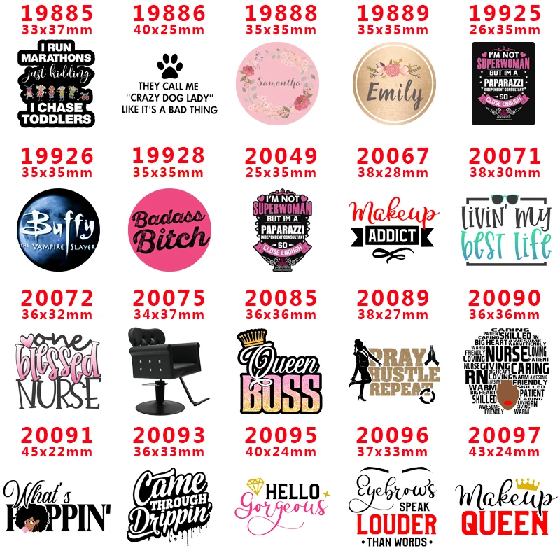 

DIY Craft Supplies cartoon character flat back planar resins 30 pieces. PR-19885-20097