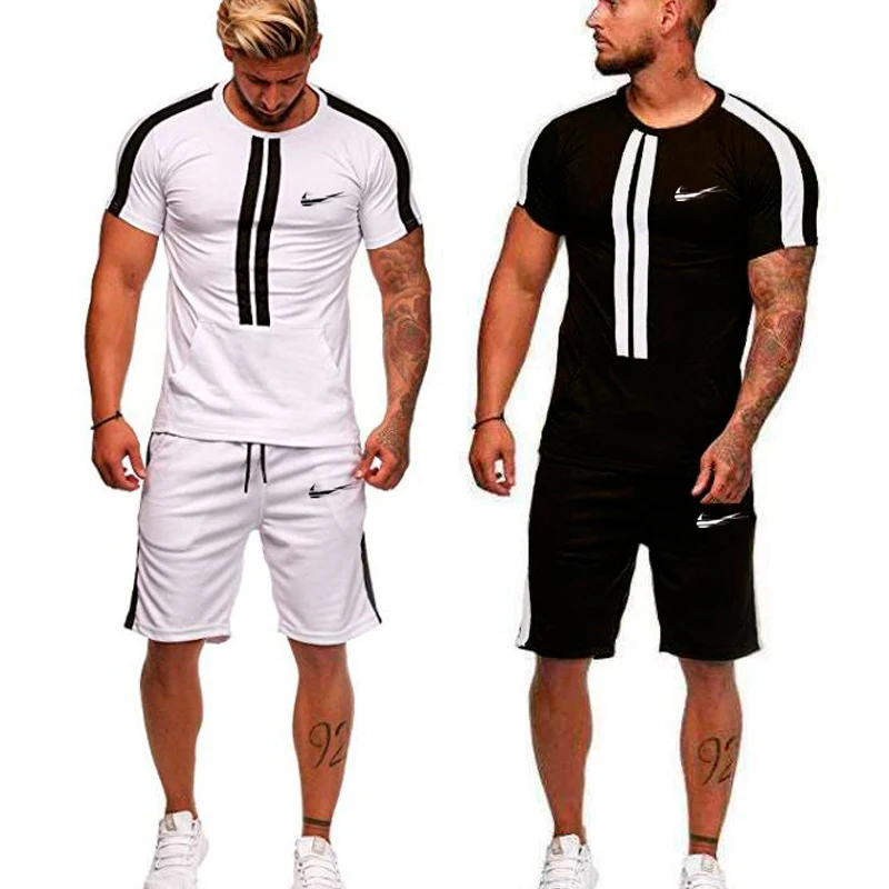

High quality 2019 compression men's sports suit quick-drying running suit clothes sports jogging training gym fitness sportswear