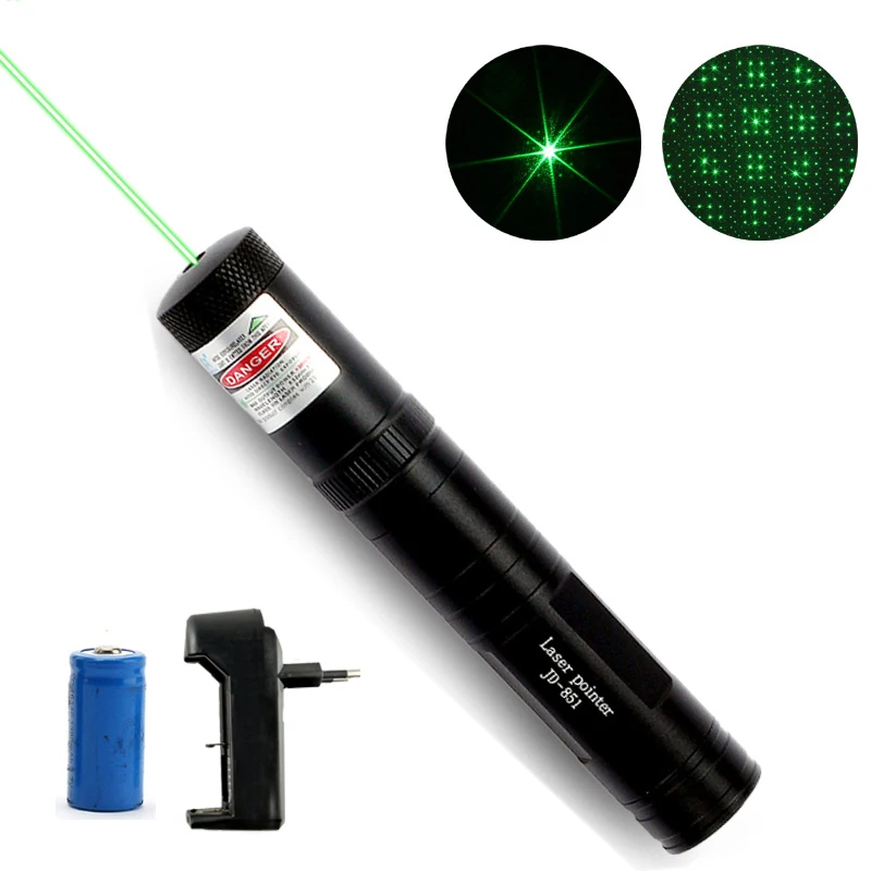 

High Power Green Laser Sight Hunting Dot tactical 532nm Lazer Powerful Red 851 Laser Pointer with 16340 Batteries and charger