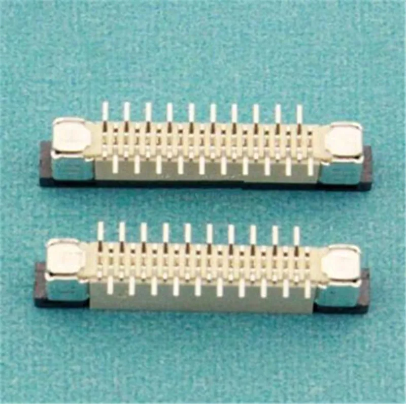 (100Pcs/lot) 1.0mm-20P Vertical Type FFC FPC Socket 1.0mm Pitch 2*10Pin Flexible Flat Cable Connector Wholesale | Обустройство дома