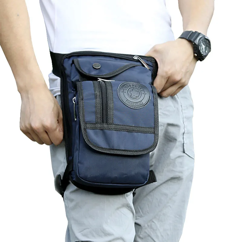 Мужская водонепроницаемая нейлоновая сумка с заниженной талией, поясная сумка, поясная сумка на бедро, Повседневная сумка на плечо в стиле милитари, сумка для езды на мотоцикле