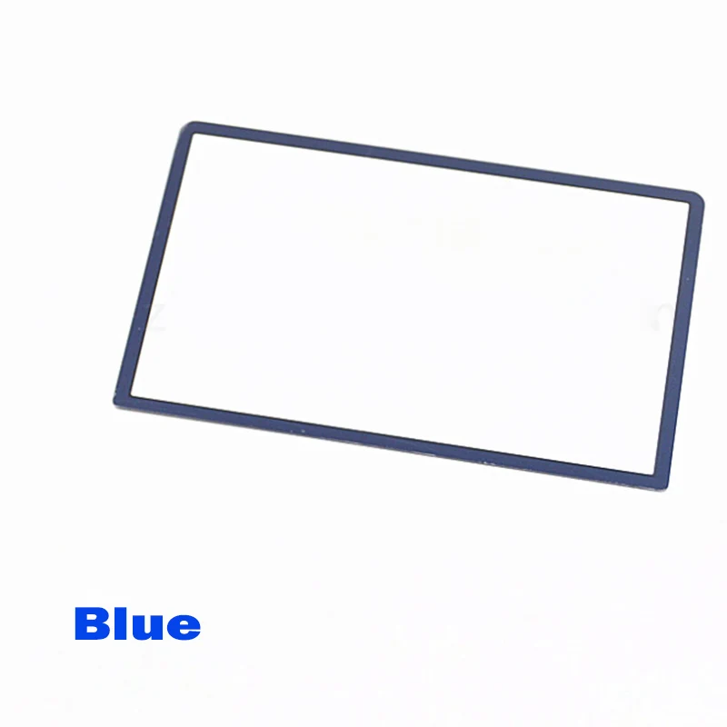 Новая верхняя поверхность стекла для Zend NEW 3DS XL/LL Топ ЖК-зеркало передняя линза цвет синий белый серый красный - Цвет: Blue