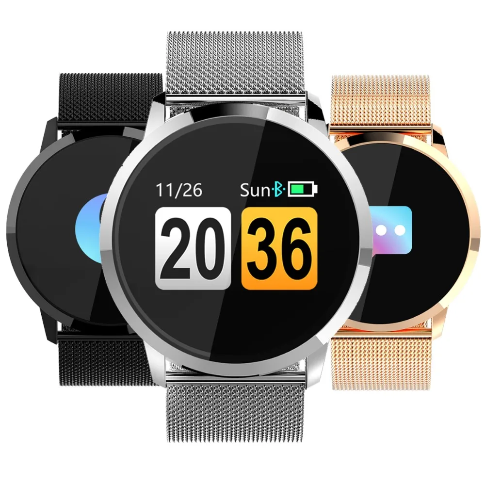 

Fitness Smart Watch Men Women OLED Touch Heart Rate Monitor Pedometer Bluetooth Waterproof Running Sport Watch For Android IOS