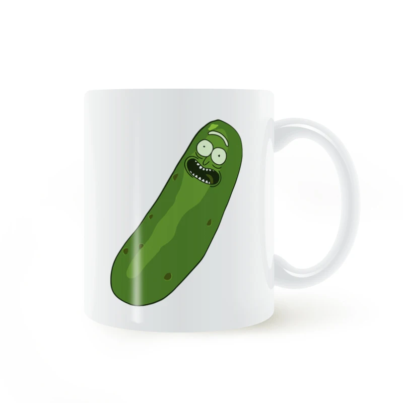 

Pickle Rick and Morty Mug Coffee Milk Ceramic Cup Creative DIY Gifts Home Decor Mugs 11oz T1040