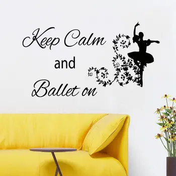 

Wall Decals Ballet Quote Ballerina Vinyl Sticker Girl Art Dance Studio Decor