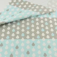 Капля воды хлопчатобумажная ткань Лоскутная швейная ткань Ремесленная Teramila ткани Tecido стеганое постельное белье украшение ткань дом Текстиль