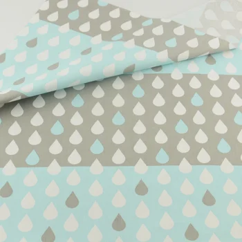 

Water Drop Cotton Fabric Patchwork Sewing Cloth Craft Teramila Fabrics Tecido Quilting Bedding Decoration Tissue Home Textile