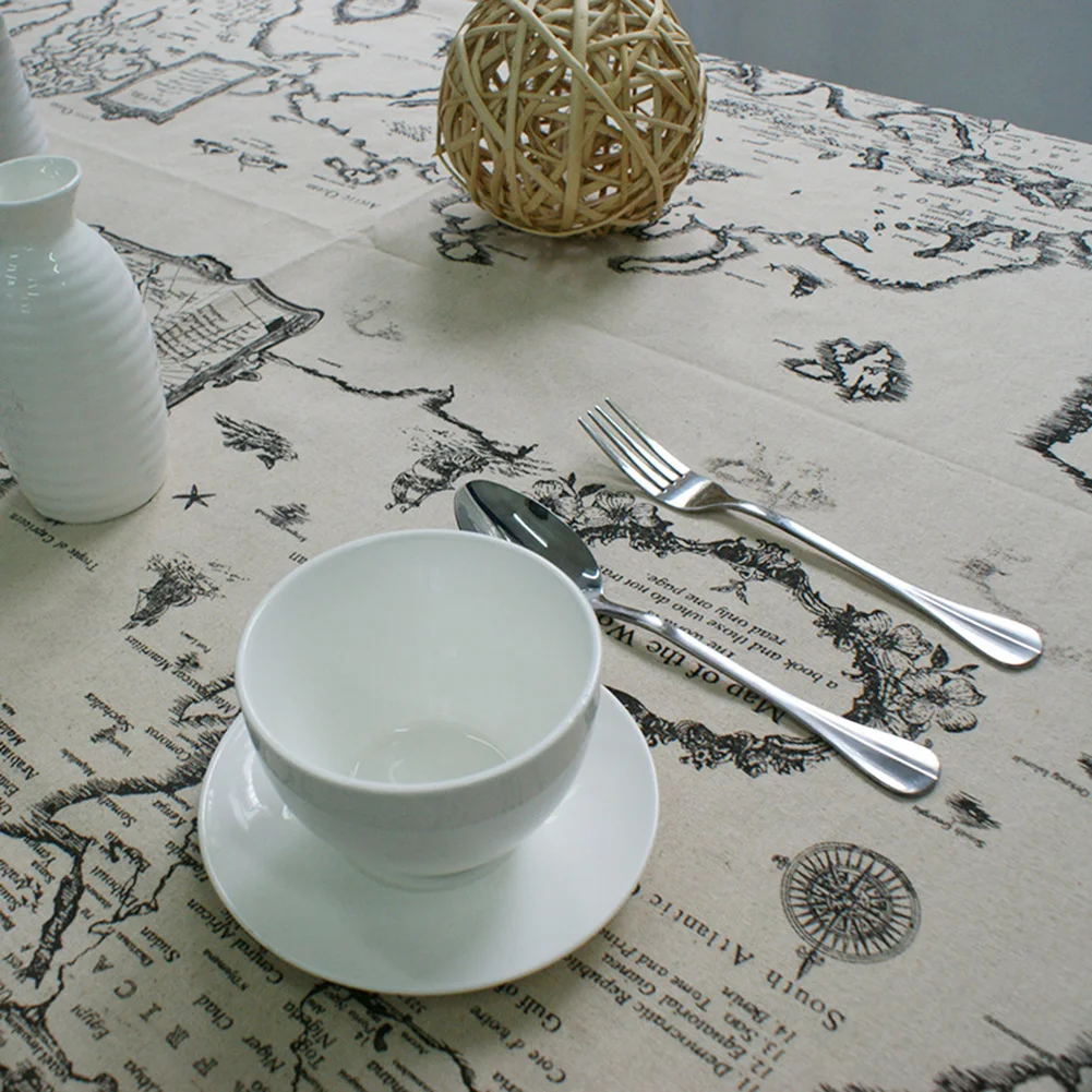 European Style World Map Tablecloth Cotton Linen Table Cloth for Picnic Party Home Kitchen Table Decoration Drop Shipping European Style World Map Tablecloth Cotton Linen Table Cloth for Picnic Party Home Kitchen Table Decoration Drop Shipping