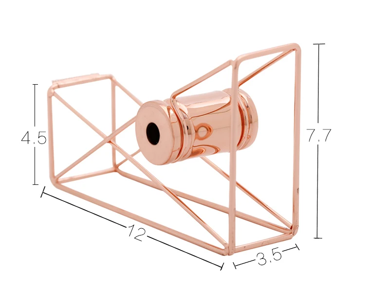 Высокое качество розовое золото ленточный резак канцелярские принадлежности Васи ленточный диспенсер для хранения Органайзер резак инструмент офисные принадлежности